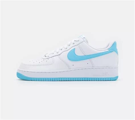 nike air force 1 low weis hellblau herren